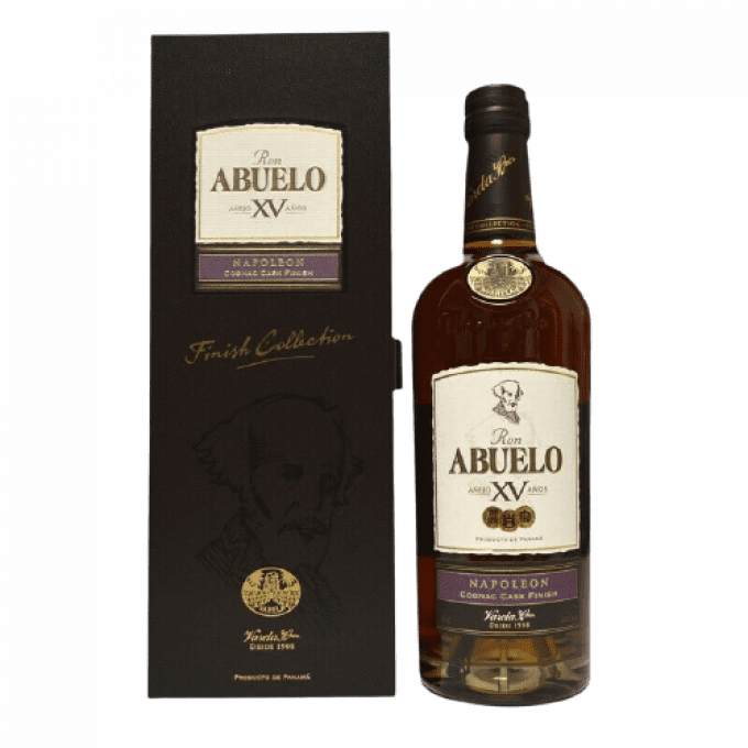 Rhum Abuelo XV finition en fût de Cognac Napoleón